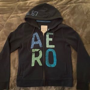 Aeropostale Hooded Full Zip Sweatshirt